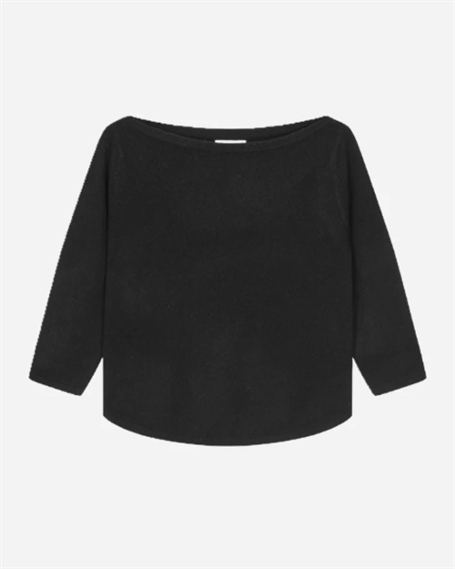 PEOPLES REPUBLIC OF CASHMERE BOAT NECK BLACK